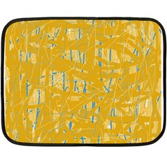 Yellow Pattern Fleece Blanket (mini)