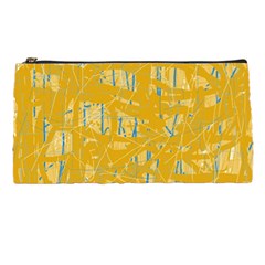 Yellow Pattern Pencil Cases by Valentinaart