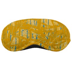 Yellow Pattern Sleeping Masks by Valentinaart