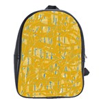 Yellow pattern School Bags(Large)  Front