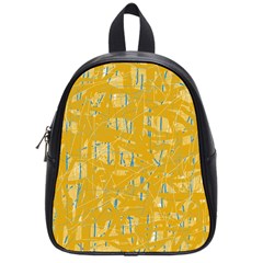 Yellow Pattern School Bags (small) 