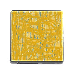 Yellow Pattern Memory Card Reader (square)