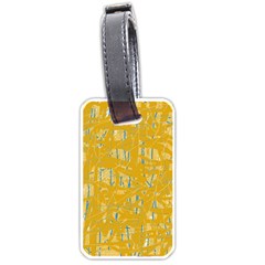 Yellow Pattern Luggage Tags (one Side) 