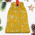 Yellow pattern Bell Ornament (2 Sides) Front