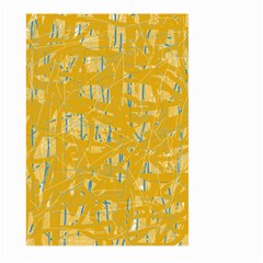 Yellow Pattern Large Garden Flag (two Sides)