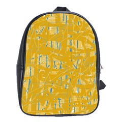 Yellow Pattern School Bags (xl) 