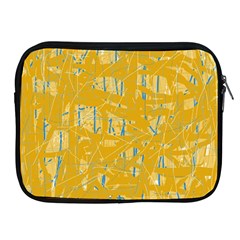 Yellow Pattern Apple Ipad 2/3/4 Zipper Cases