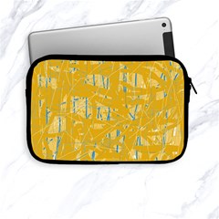 Yellow Pattern Apple Ipad Mini Zipper Cases by Valentinaart