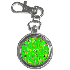 Neon Green Pattern Key Chain Watches