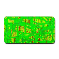 Neon Green Pattern Medium Bar Mats by Valentinaart