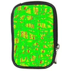 Neon Green Pattern Compact Camera Cases