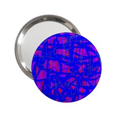 Blue Pattern 2 25  Handbag Mirrors