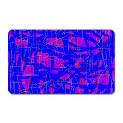 Blue Pattern Magnet (rectangular)