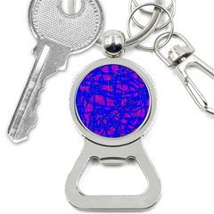 Blue Pattern Bottle Opener Key Chains