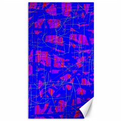 Blue Pattern Canvas 40  X 72  