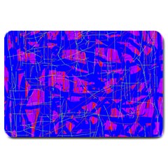 Blue Pattern Large Doormat 