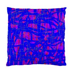 Blue Pattern Standard Cushion Case (two Sides) by Valentinaart