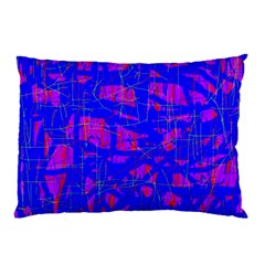 Blue Pattern Pillow Case by Valentinaart