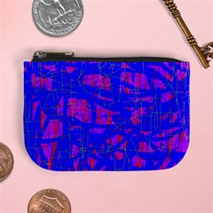 Blue Pattern Mini Coin Purses by Valentinaart