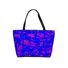 Blue Pattern Shoulder Handbags