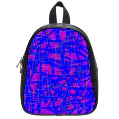 Blue Pattern School Bags (small) 