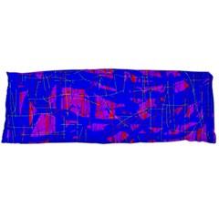 Blue Pattern Body Pillow Case (dakimakura) by Valentinaart