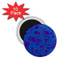 Deep Blue Pattern 1 75  Magnets (10 Pack)  by Valentinaart