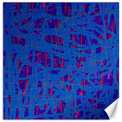 Deep Blue Pattern Canvas 20  X 20  