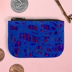 Deep Blue Pattern Mini Coin Purses by Valentinaart