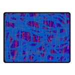 Deep blue pattern Fleece Blanket (Small) 50 x40  Blanket Front