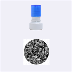 Deep Blue Pattern Rubber Round Stamps (small) by Valentinaart