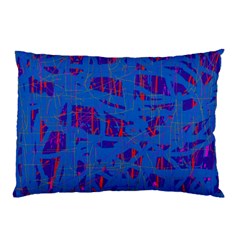 Deep Blue Pattern Pillow Case (two Sides)