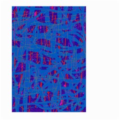 Deep Blue Pattern Large Garden Flag (two Sides)