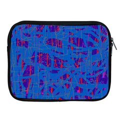 Deep Blue Pattern Apple Ipad 2/3/4 Zipper Cases by Valentinaart