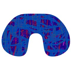 Deep Blue Pattern Travel Neck Pillows