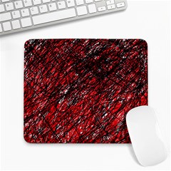 Red And Black Pattern Large Mousepads