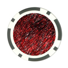 Red And Black Pattern Poker Chip Card Guards