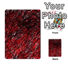 Red And Black Pattern Multi-purpose Cards (rectangle)  by Valentinaart