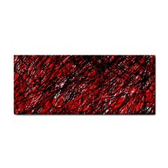 Red And Black Pattern Hand Towel