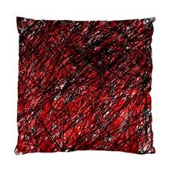 Red And Black Pattern Standard Cushion Case (two Sides) by Valentinaart