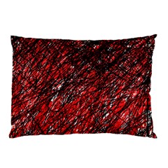 Red And Black Pattern Pillow Case