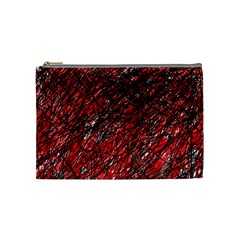 Red And Black Pattern Cosmetic Bag (medium) 