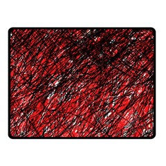 Red And Black Pattern Fleece Blanket (small)