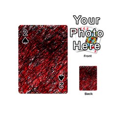 Red And Black Pattern Playing Cards 54 (mini) 