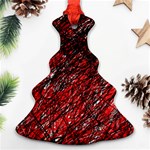 Red and black pattern Ornament (Christmas Tree) Front