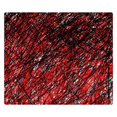 Red And Black Pattern Double Sided Flano Blanket (small) 