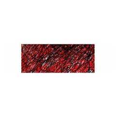 Red And Black Pattern Satin Scarf (oblong)