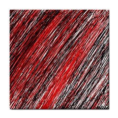 Red And Black Elegant Pattern Tile Coasters