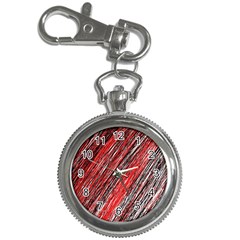 Red And Black Elegant Pattern Key Chain Watches by Valentinaart