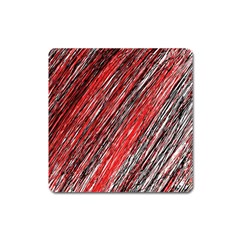 Red And Black Elegant Pattern Square Magnet by Valentinaart